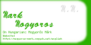 mark mogyoros business card